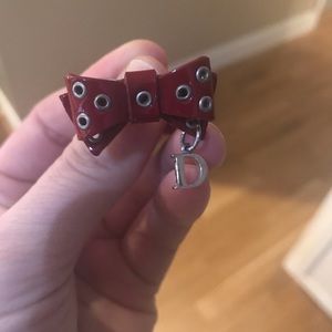 AUTHENTIC Dior Patent Leather Bow Adjustable Ring